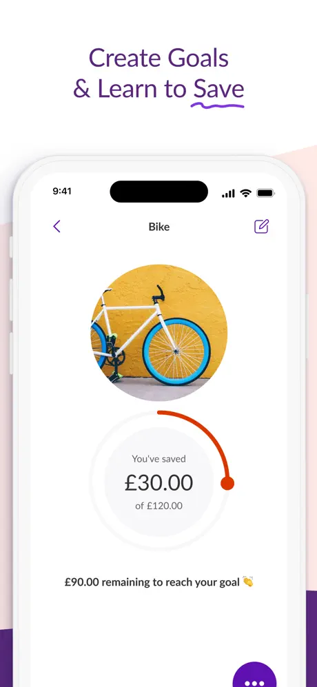 NatWest Rooster Money mobile app screenshot of savings goals